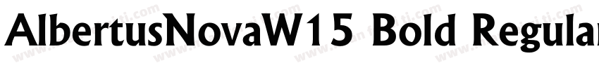 AlbertusNovaW15 Bold Regular字体转换